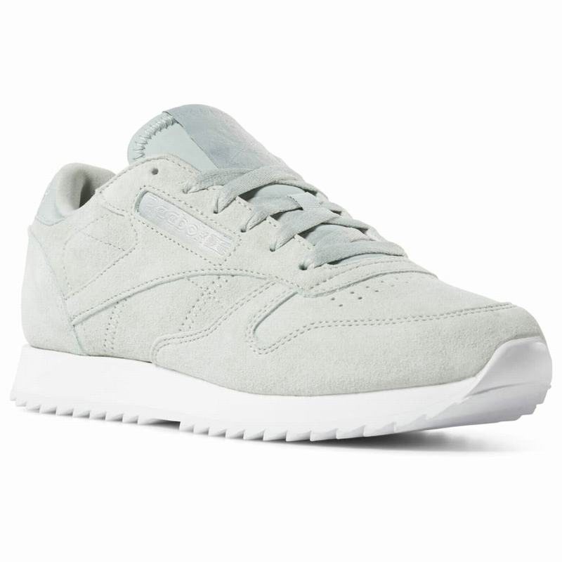 Tenisi Reebok Classic Leather Ripple Dama Albastri Deschis Romania GK3338QE